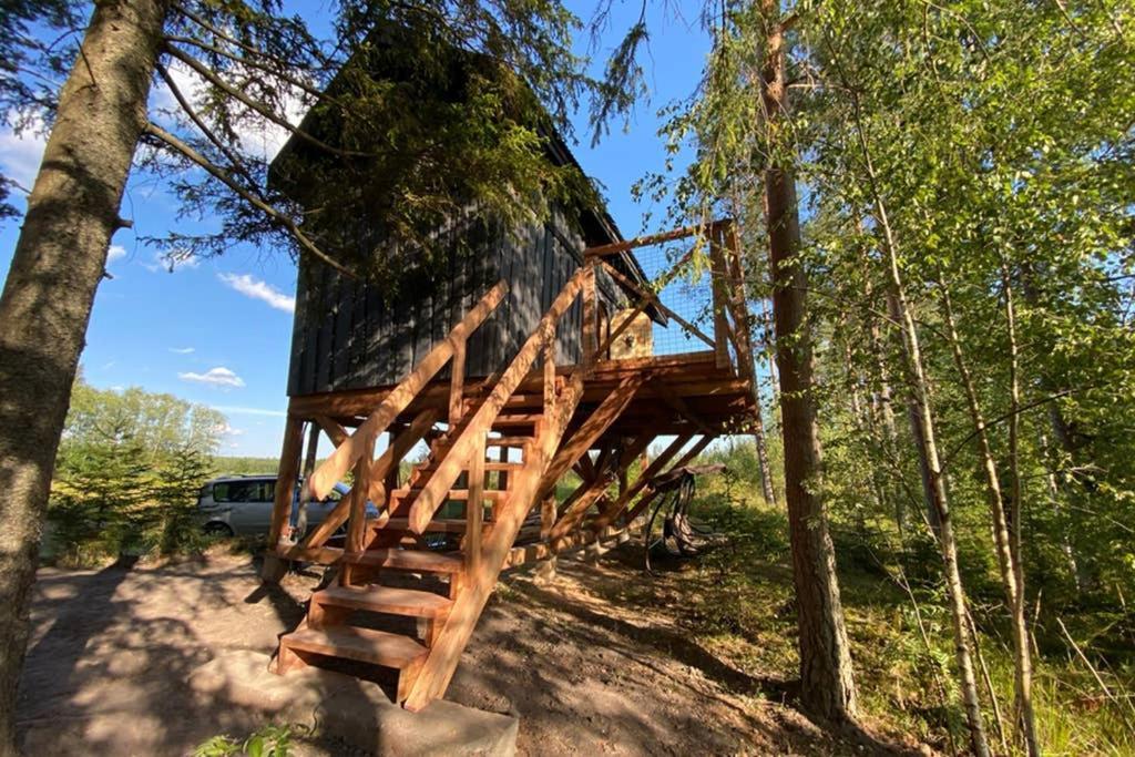 Viking House In The Tree! Jacuzzi, Sauna,Apkure! Lici  Exteriér fotografie